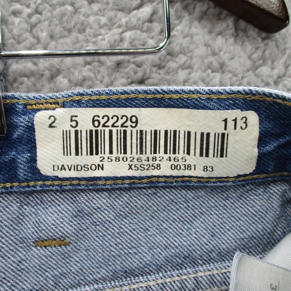 Carhartt Jeans Mens 34x30 Blue Denim Relaxed Fit Straight Work 381-83 Distressed - Picture 8 of 14